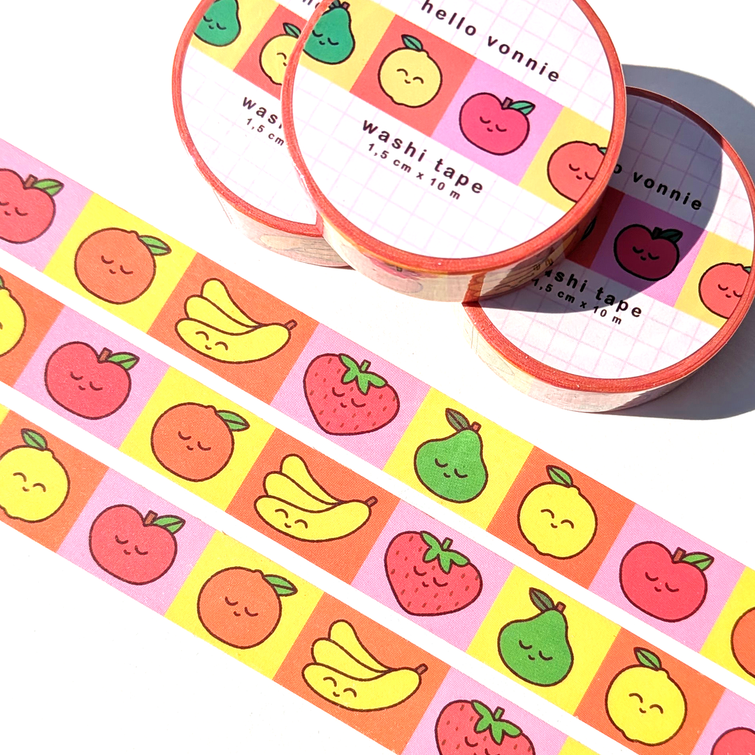 Washi tape Fruit Friends - Hello Vonnie