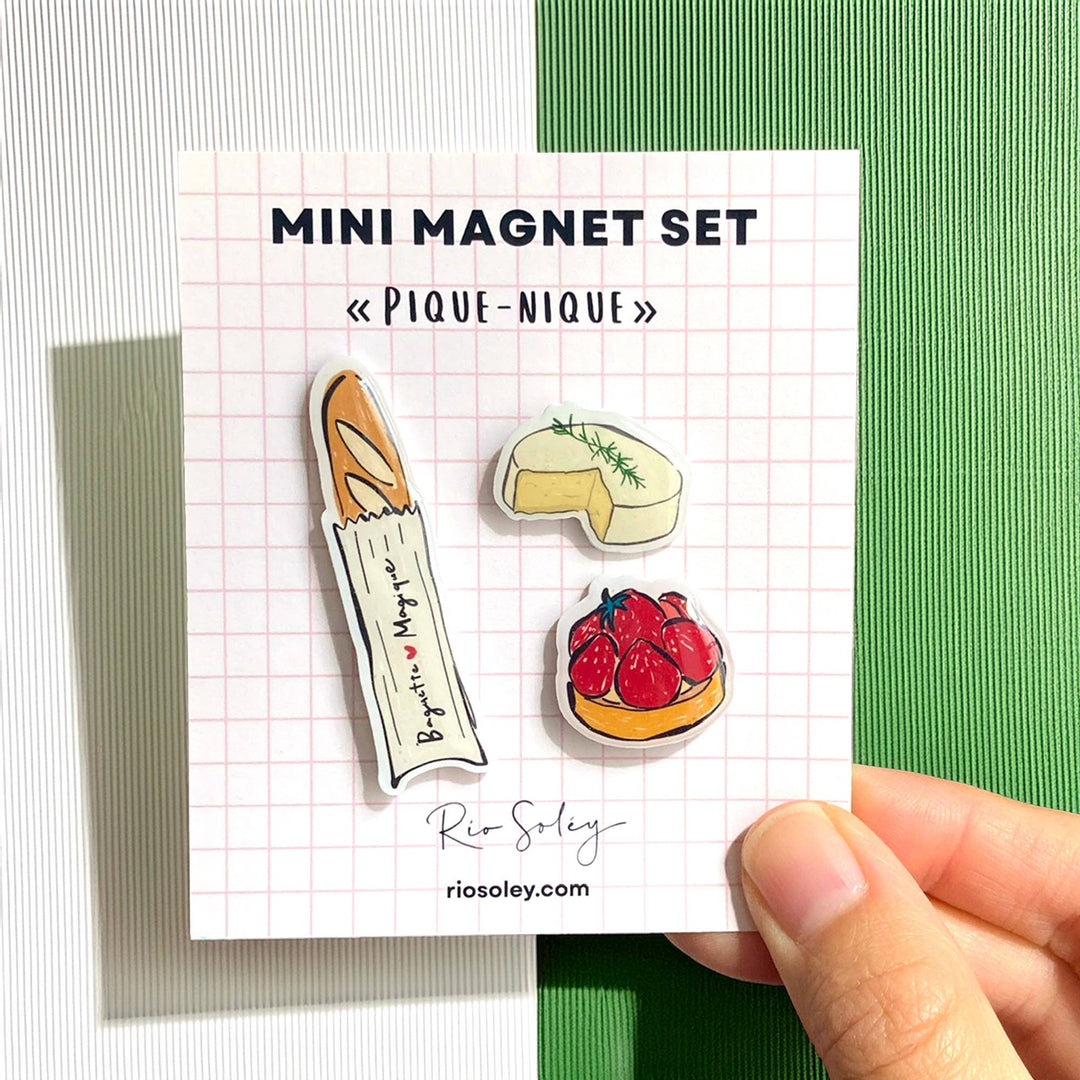 Set de 3 magnets – Pique-nique – Rio Soléy