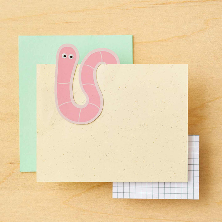 Marque-page en métal - Bookworm - Another Studio