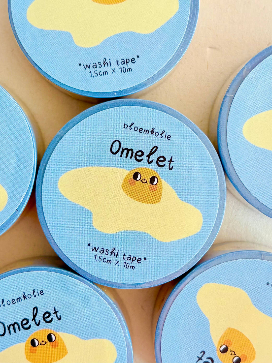 Washi tape Omelettes - Bloemkolie
