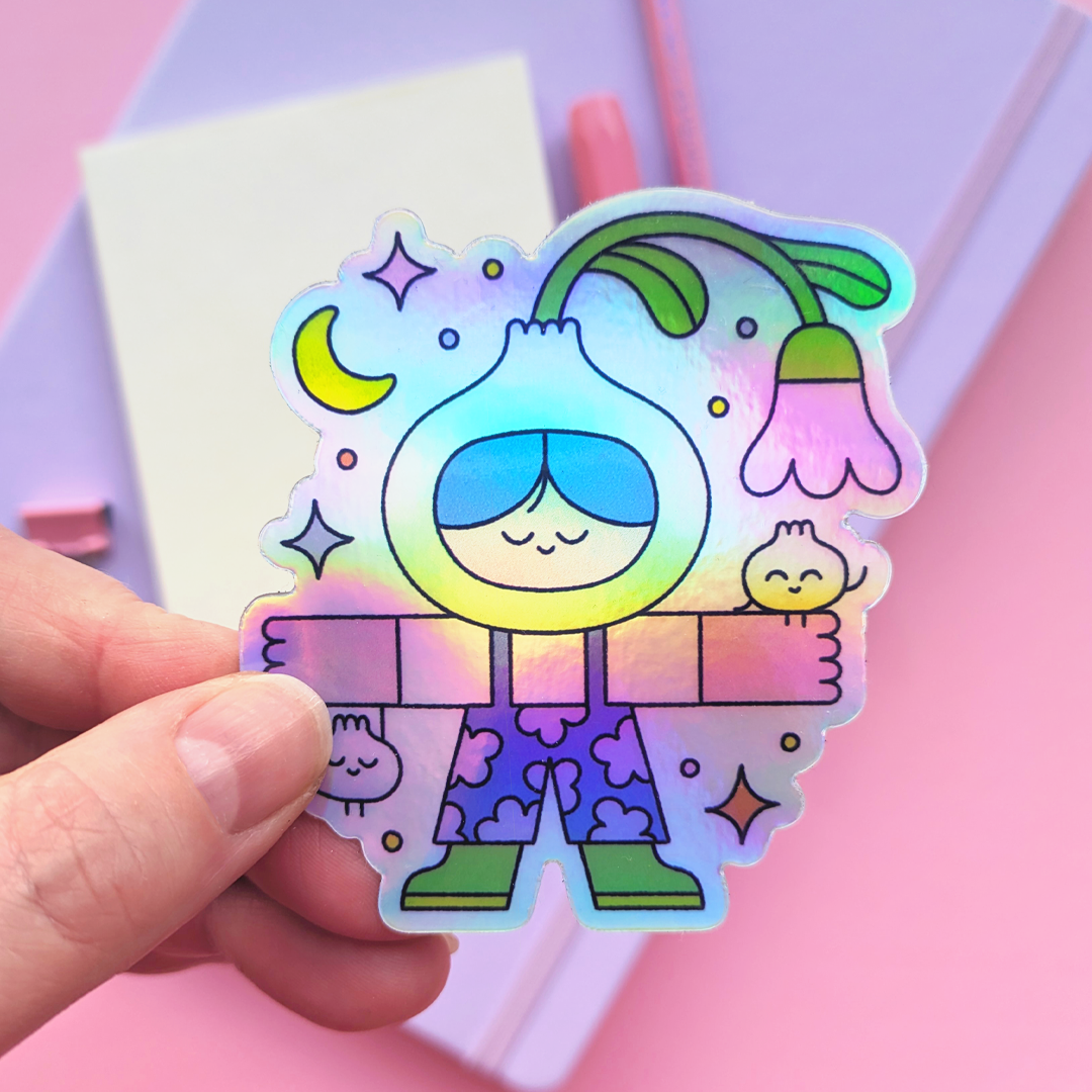 Sticker holographique Tulip Bulb - Hello Vonnie