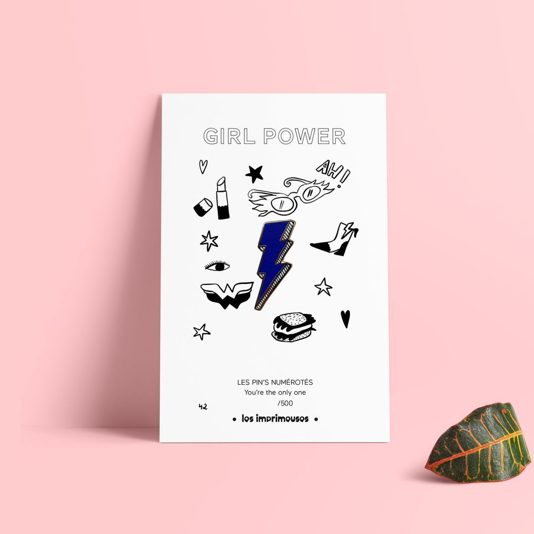 Pin's - Éclair - Girl Power