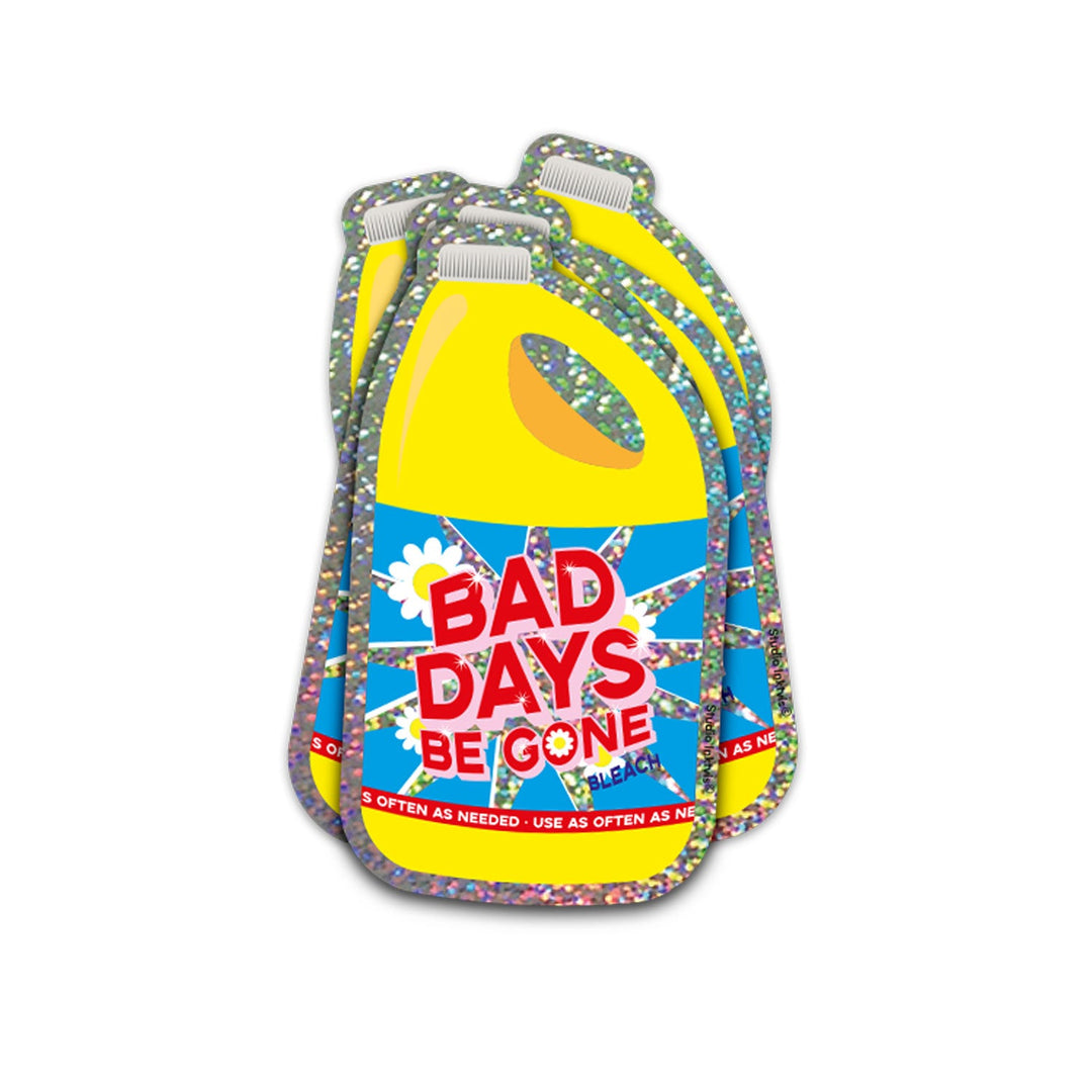 Sticker pailleté Bad days be gone Studio Inktvis