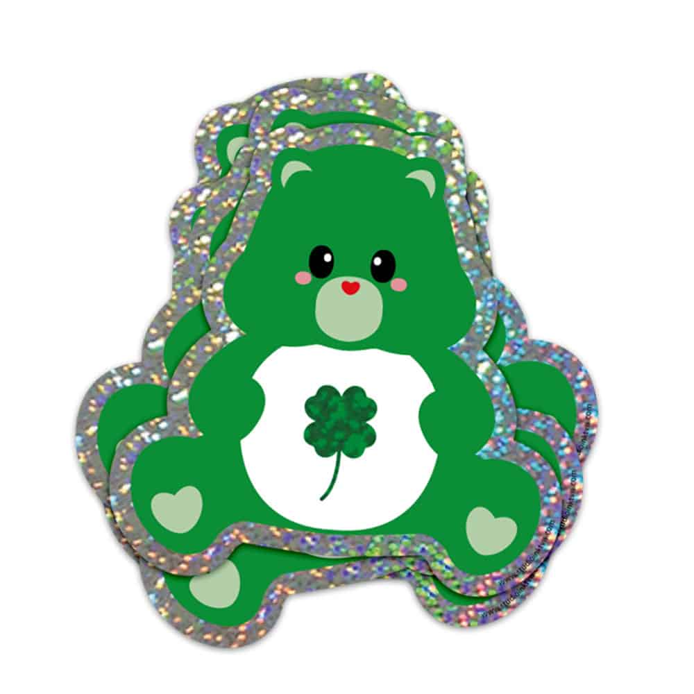 Sticker pailleté Bisounours Good luck Studio Inktvis