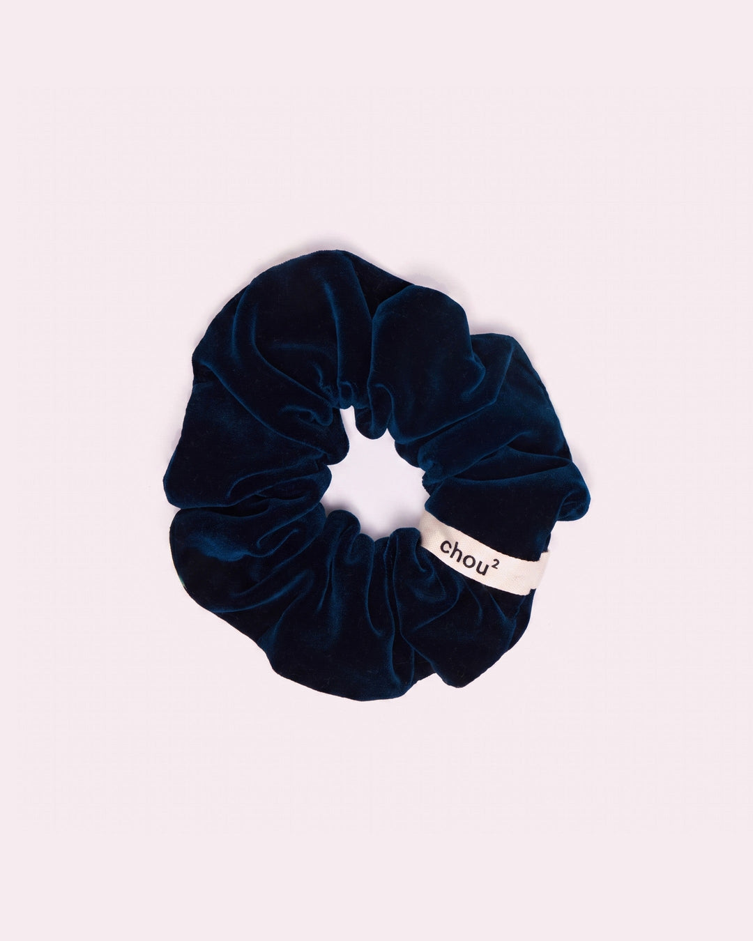Chouchou grand modèle velours bleu nuit - Chou²