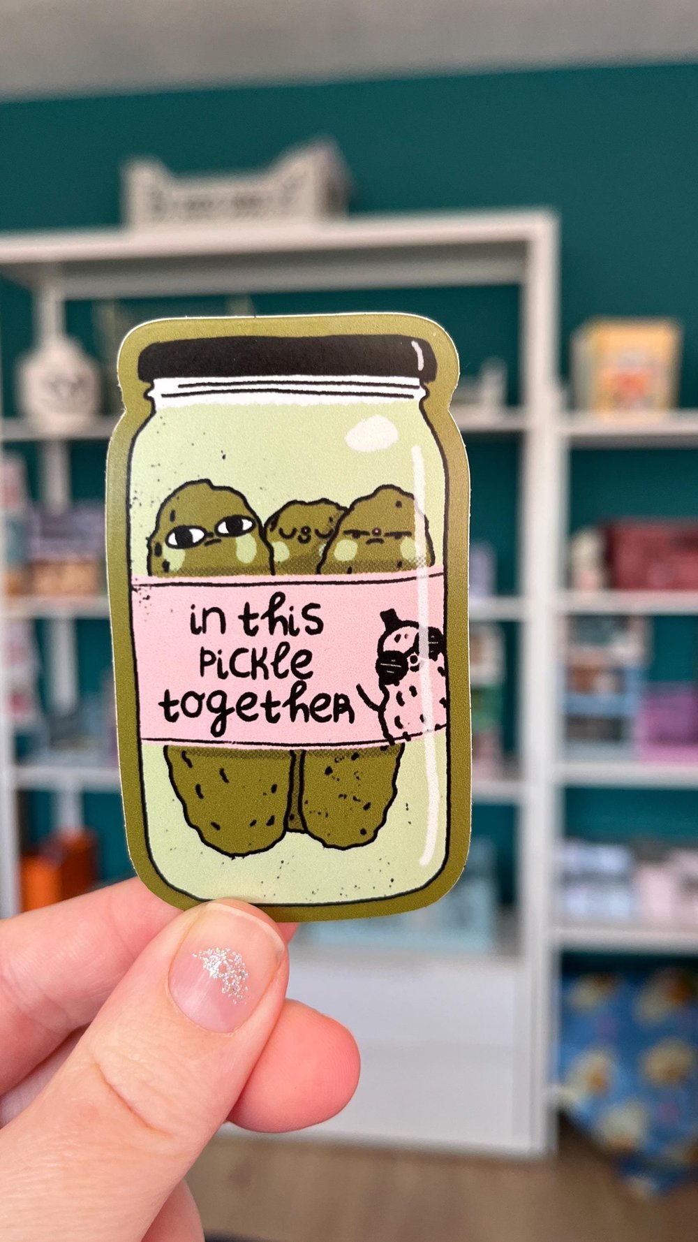 Stickers In this pickle together - Bloemkolie