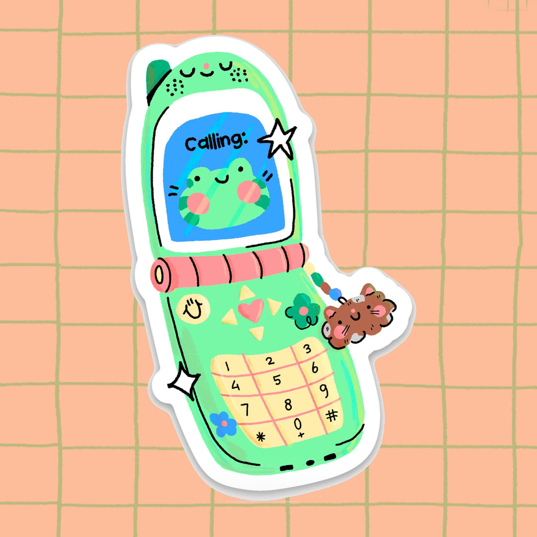 Stickers Grenouille téléphone - Bloemkolie