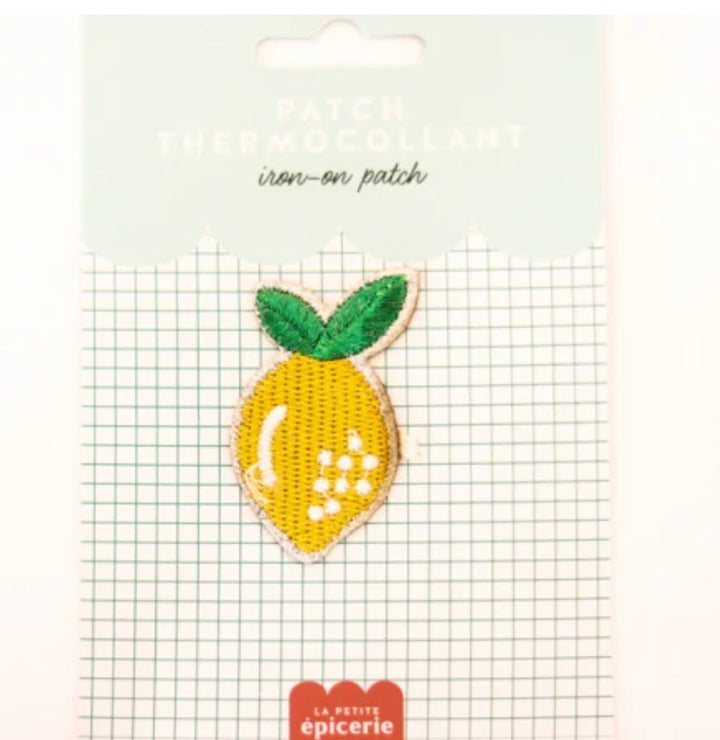 Patch thermocollant paillettes - Citron - La petite epicerie