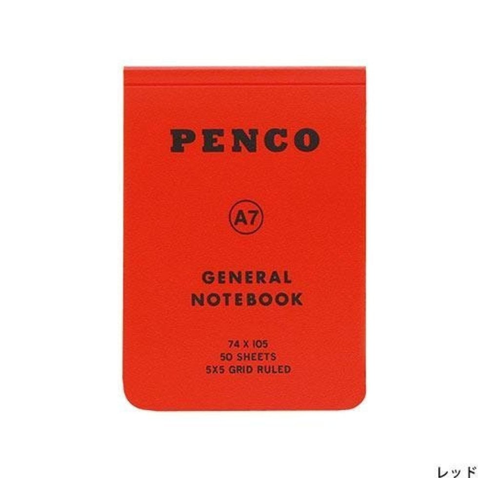 Carnet Souple PP A7 - Rouge - Penco
