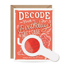 Carte Décodeur - Nuage d'Anniversaire