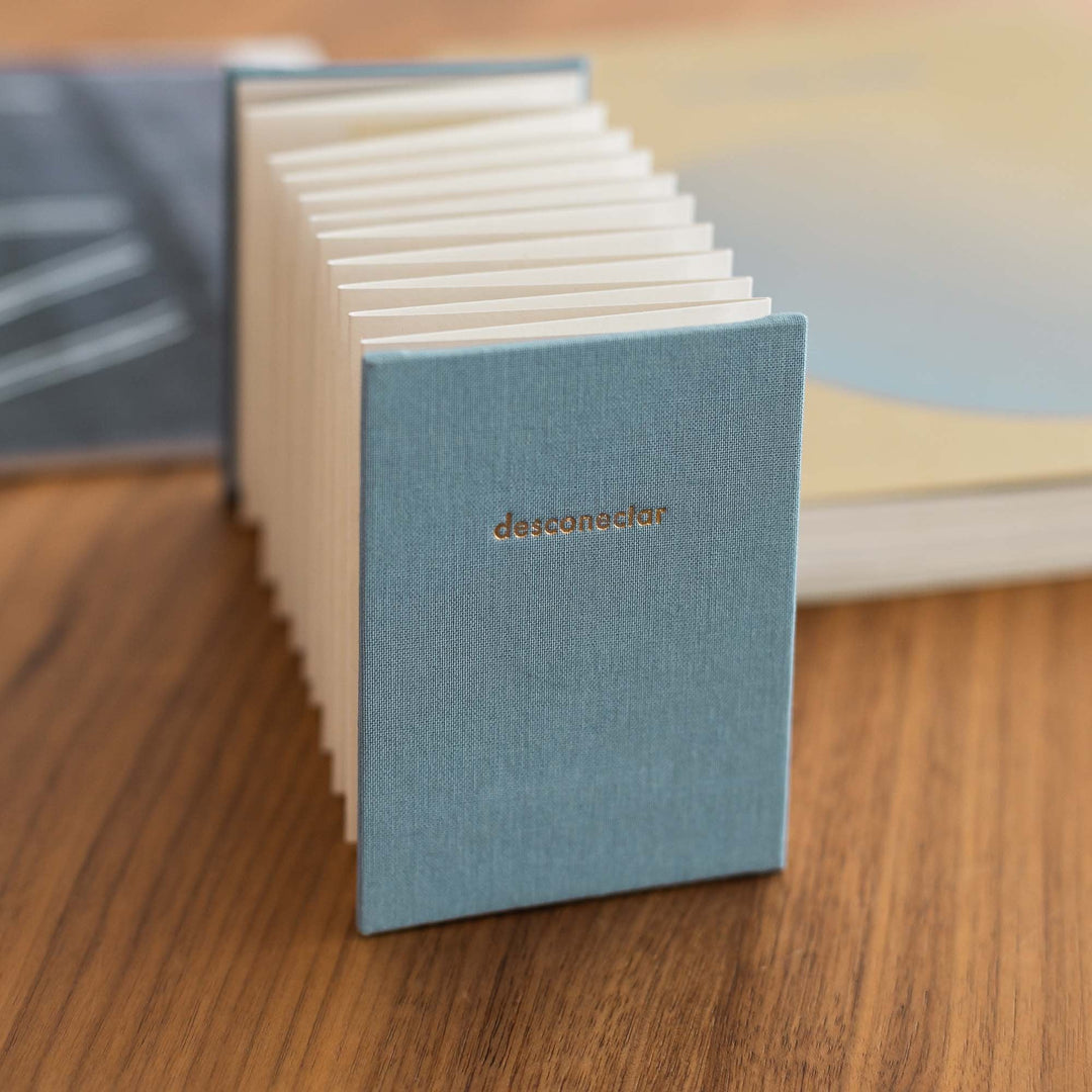 Carnet leporello en toile Inusitado