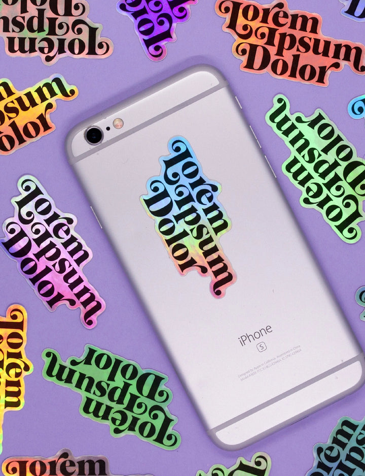 Sticker holographique Lorem ipsum dolor - Joanna Behar