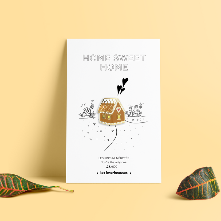 Pin's - Home Sweet Home - Maison pain d'épices