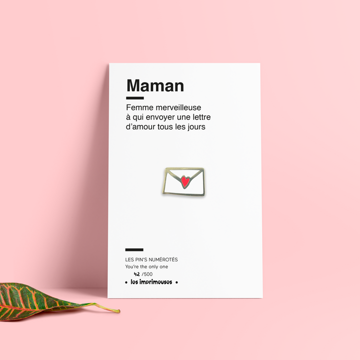 Pin's Maman - Un petit mot pour toi maman - Spécial Fête des mères