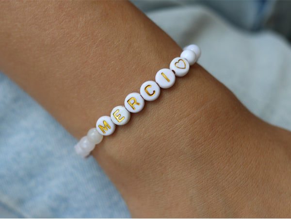 Lettres pour bracelet MERCI et MAITRESSE - La Petite Epicerie