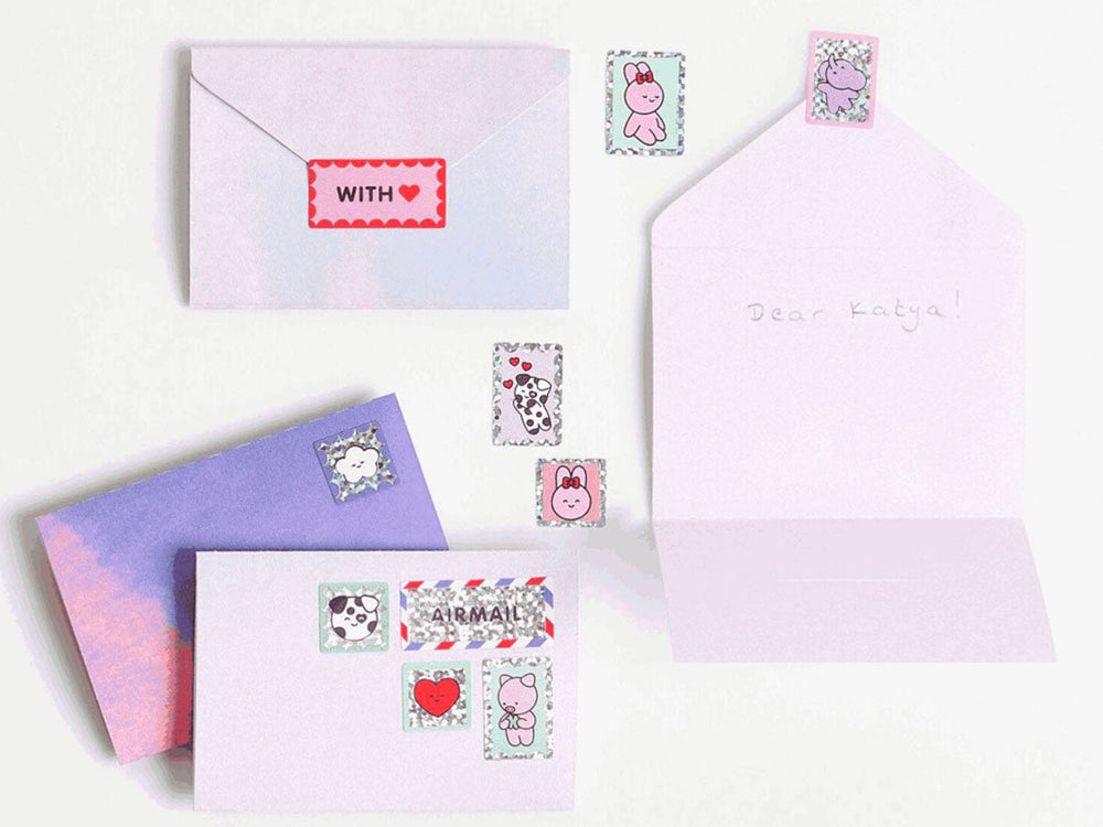 Autocollants Mini Chingu Timbres détail