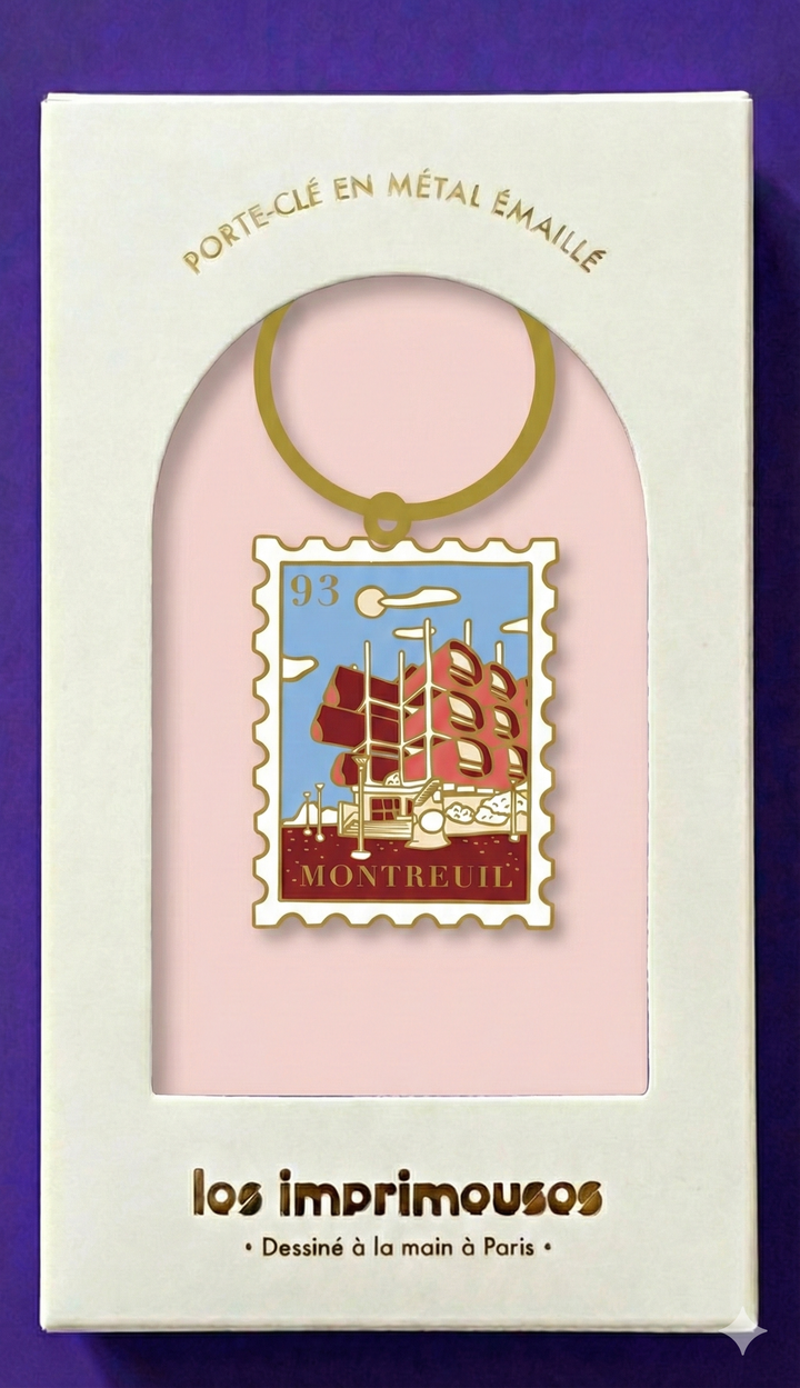 Porte-Clé - Timbre - Sous le soleil de Montreuil
