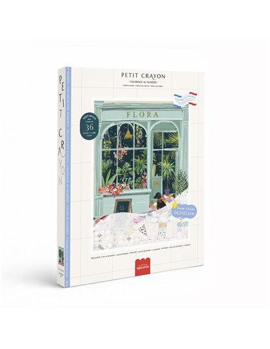 Coffret coloriage au numéro Petit Crayon Façades - Flora