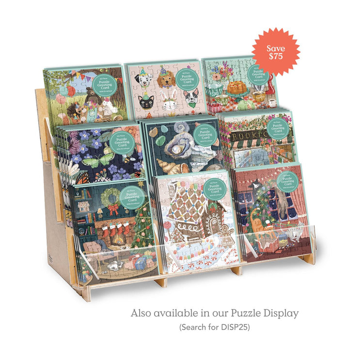 Carte puzzle - Maison en pain d'épice