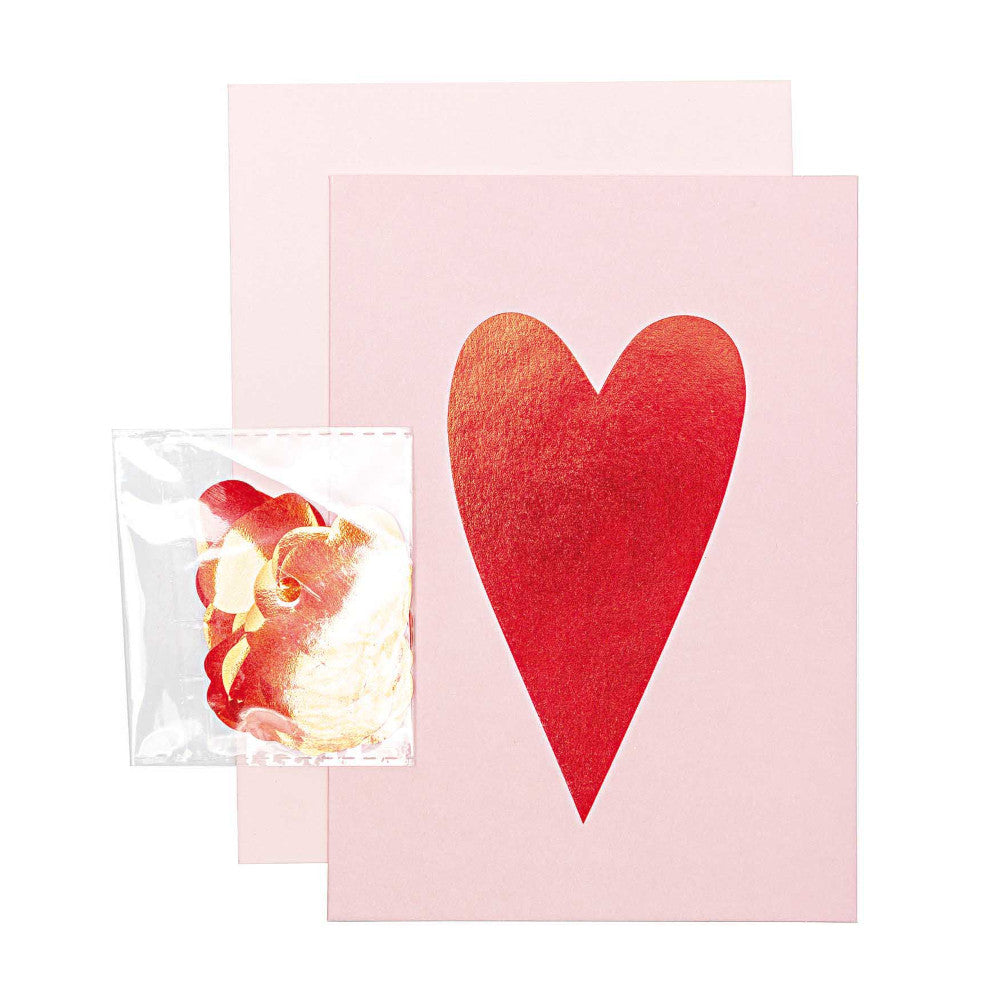 Carte DIY Amour Cœur Rouge - Paper Poetry