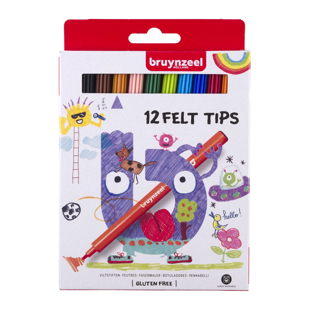 Set 12 feutres enfants - Bruynzeel