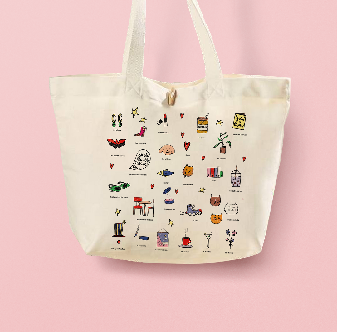 Sac à personnaliser - Ce que j'aime - Les pictos illustrées