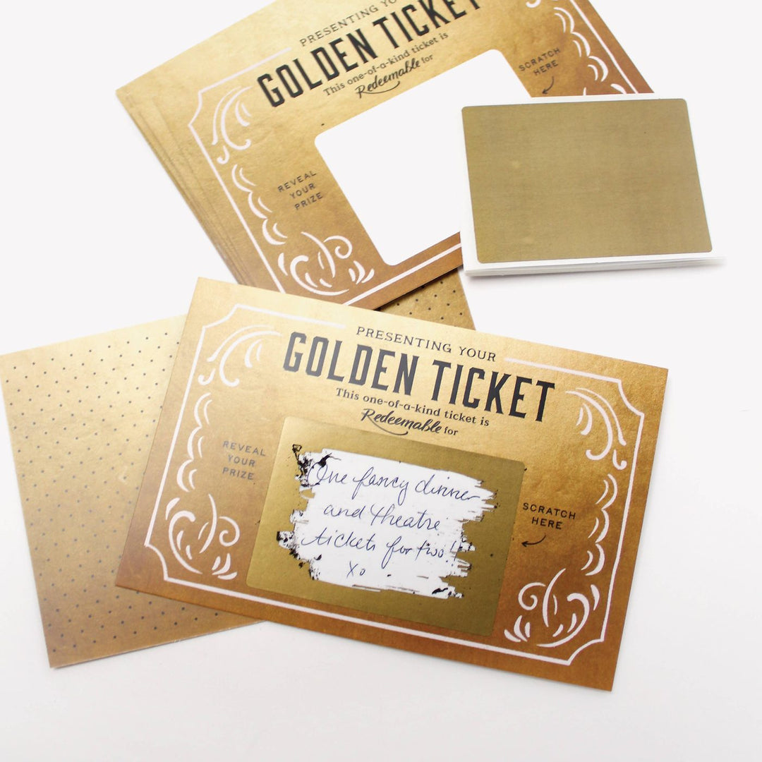 Coffret 12 Golden Tickets à gratter