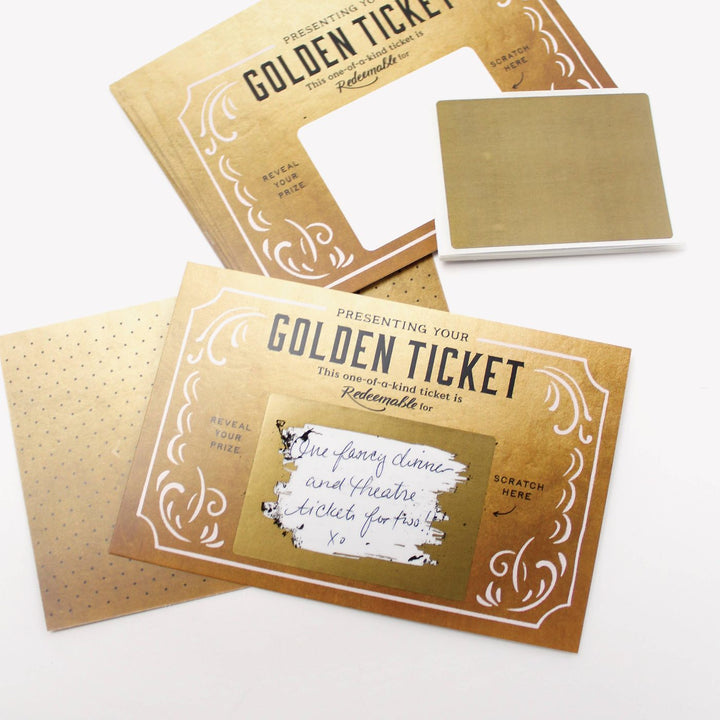 Coffret 12 Golden Tickets à gratter