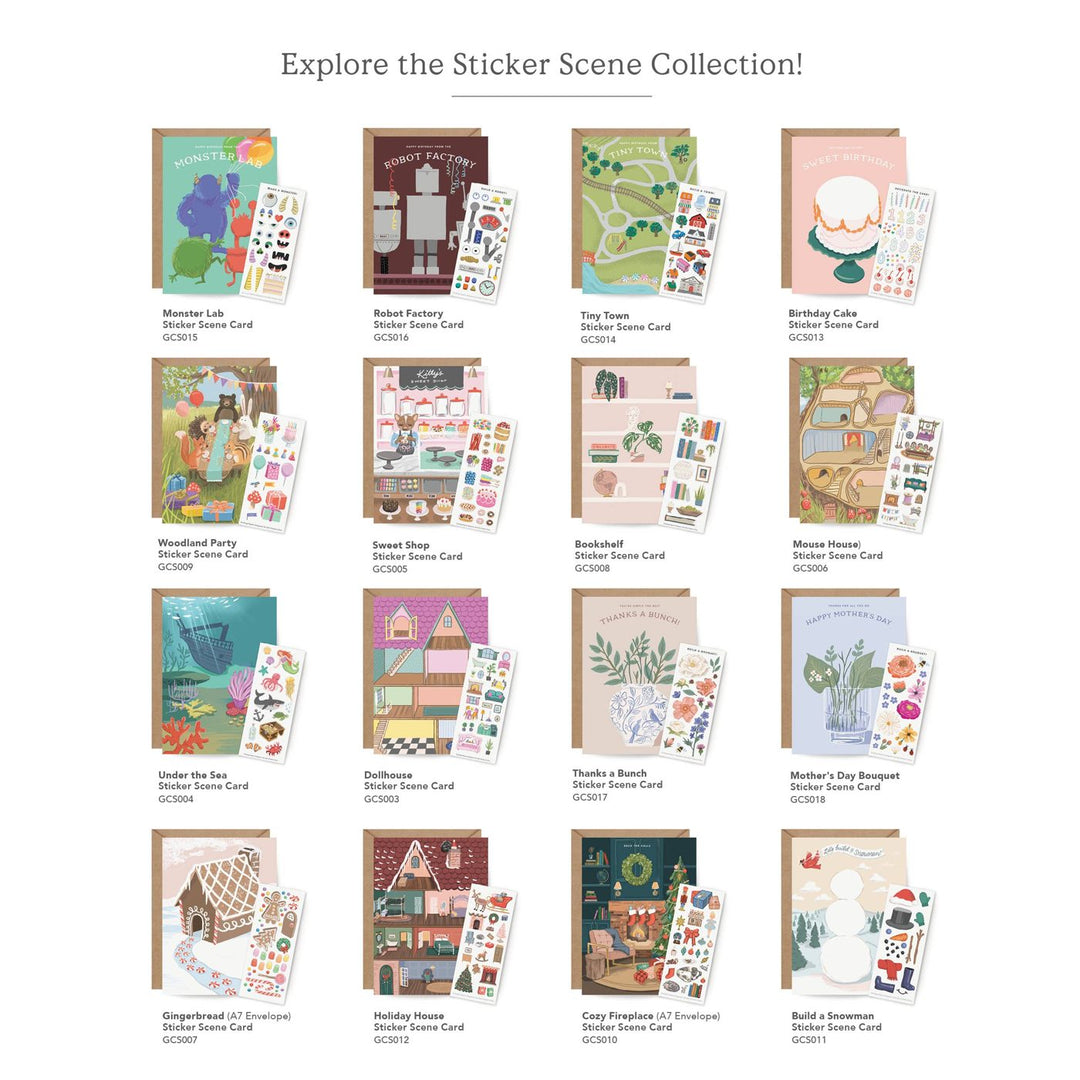 Carte Stickers Tiny Town