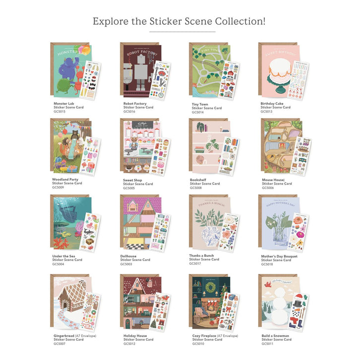 Carte Stickers Tiny Town