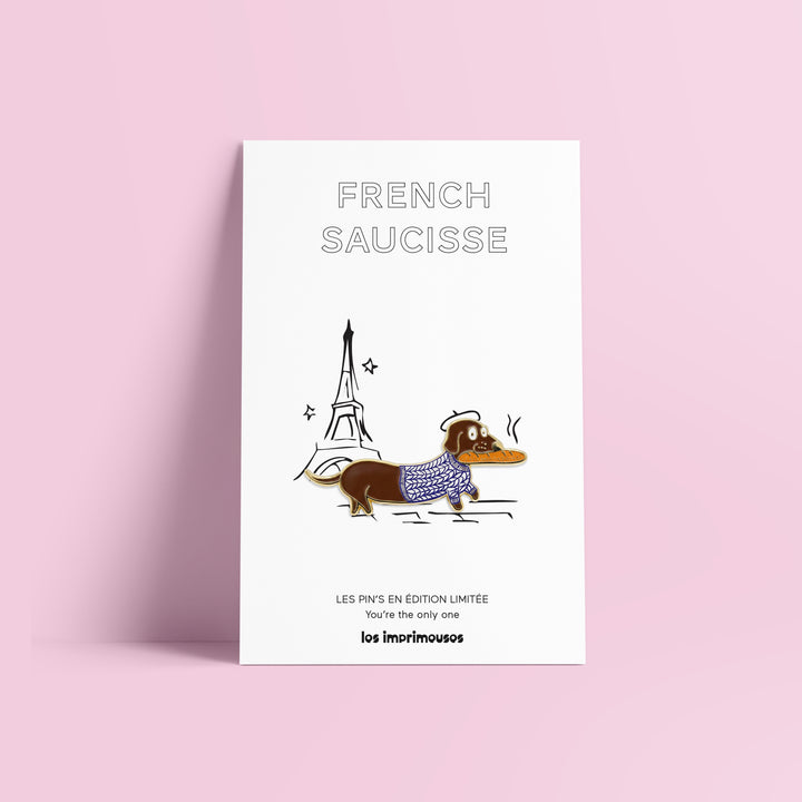 Pin’s French Saucisse - Teckel parisien