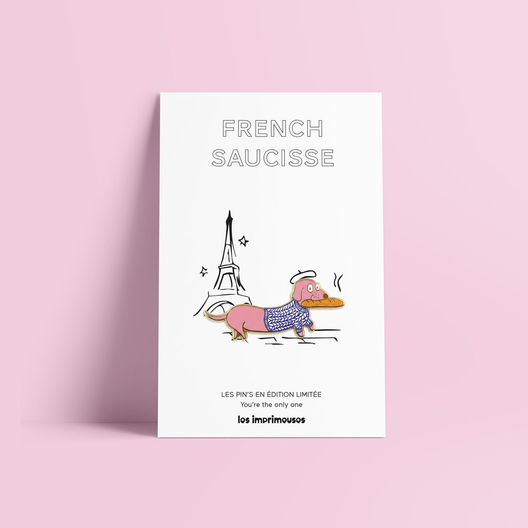 Pin’s French Saucisse - Teckel parisien