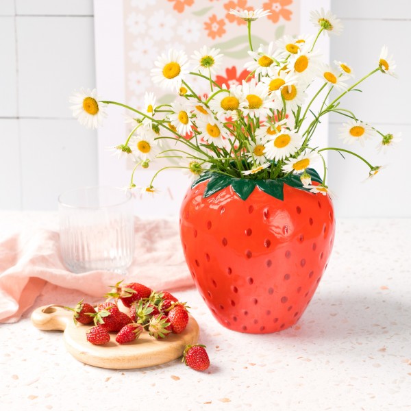 Vase en céramique Fraise