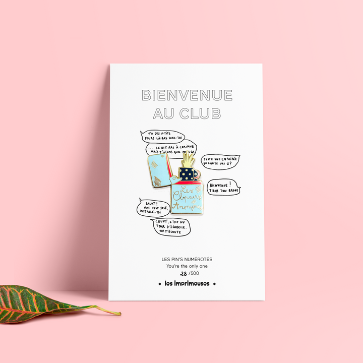 Pin's - Briquet clopeurs anonymes - Bienvenue au club