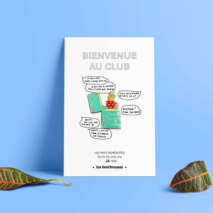 Pin's - Briquet clopeurs anonymes - Bienvenue au club