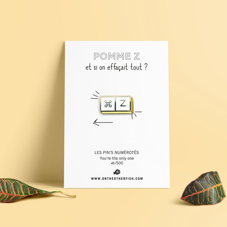 Pin's - Pomme Z - Et si on effaçait-tout ?
