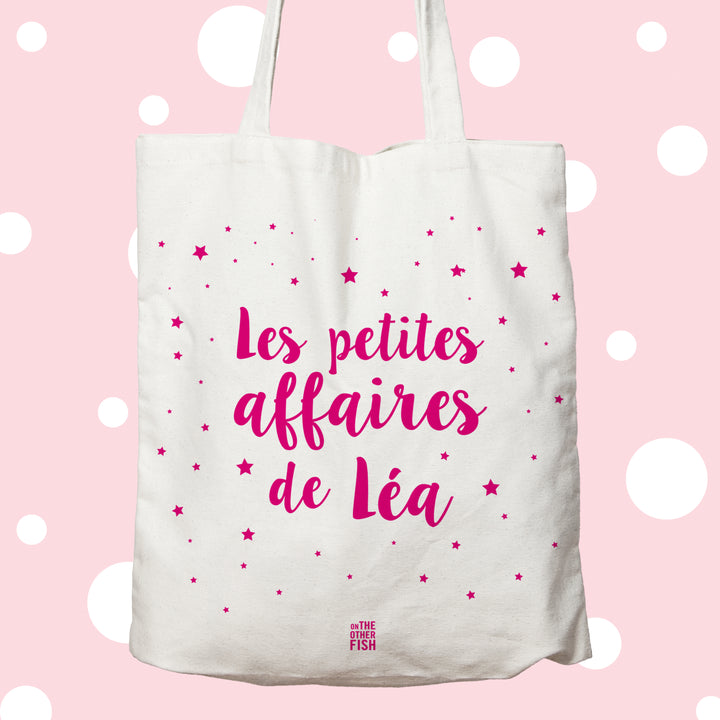 les petites affaires de, cadeaux, tote bag, personnalisé, prénom