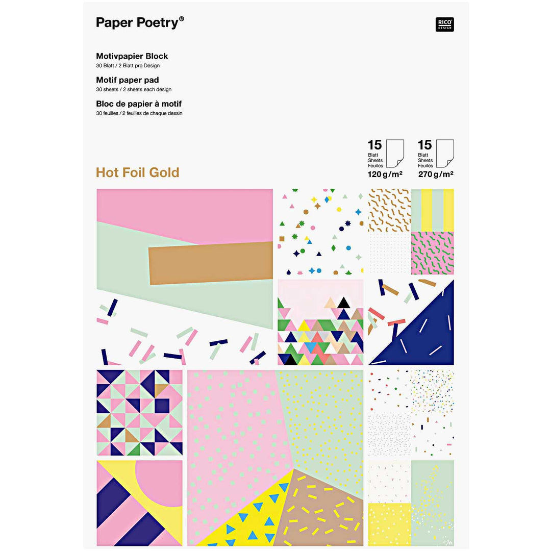 Bloc Papier Confettis - Rico Design