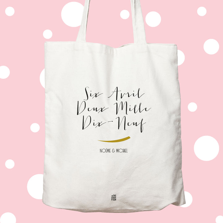 Sac à personnaliser - Date de Mariage