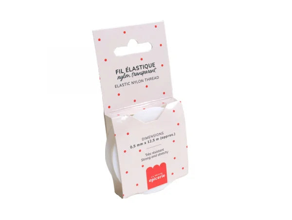 Fil élastique en nylon transparent - 12,5 mètre - La Petite Epicerie