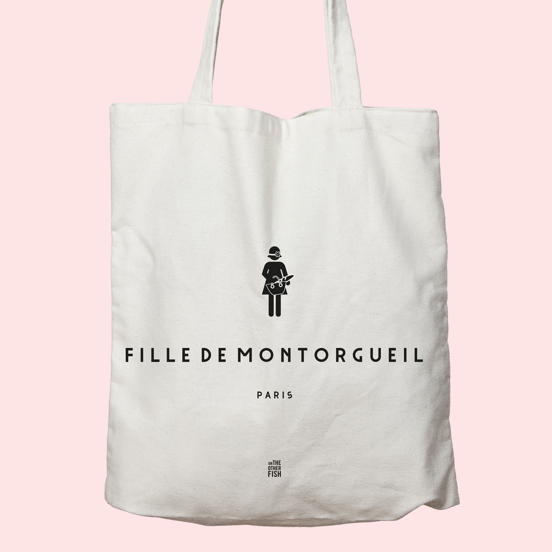 Sac sérigraphié - Fille de Montorgueil - Paris