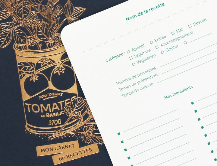 Carnet de recettes spirales - Les Éditions du Paon