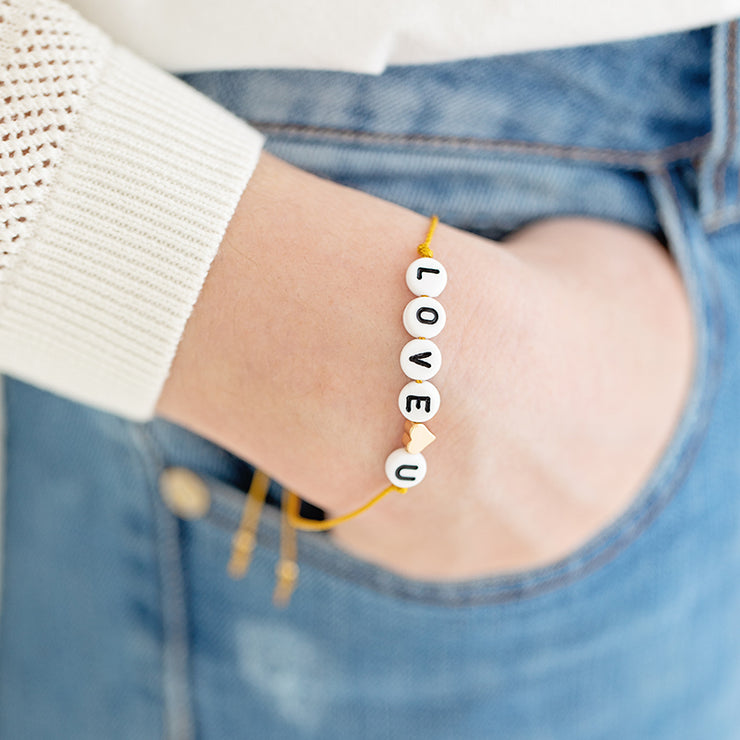 Kit DIY bracelet lettres LOVE U - KESI ART - à partir de 6 ans